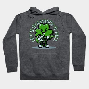 Cute St. Patrick's Day Shamrock-N-Roll Hoodie